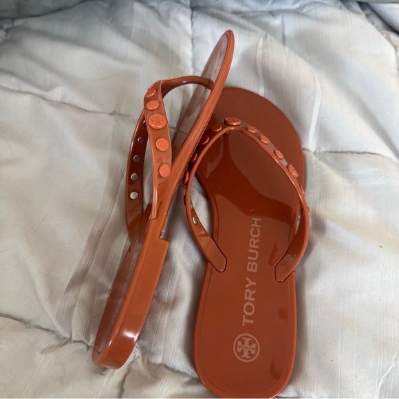 Tory Burch Orange Sandals - Picture 1 of 12